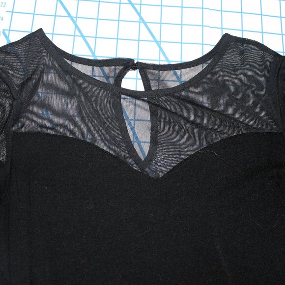 Mark by Avon Black Sweetheart Bodysuit w/ Mesh, Size Small - Picture 2 of 5